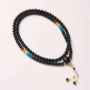 Black Onyx 3-Layer Chakra Bracelet & Necklace Convertible